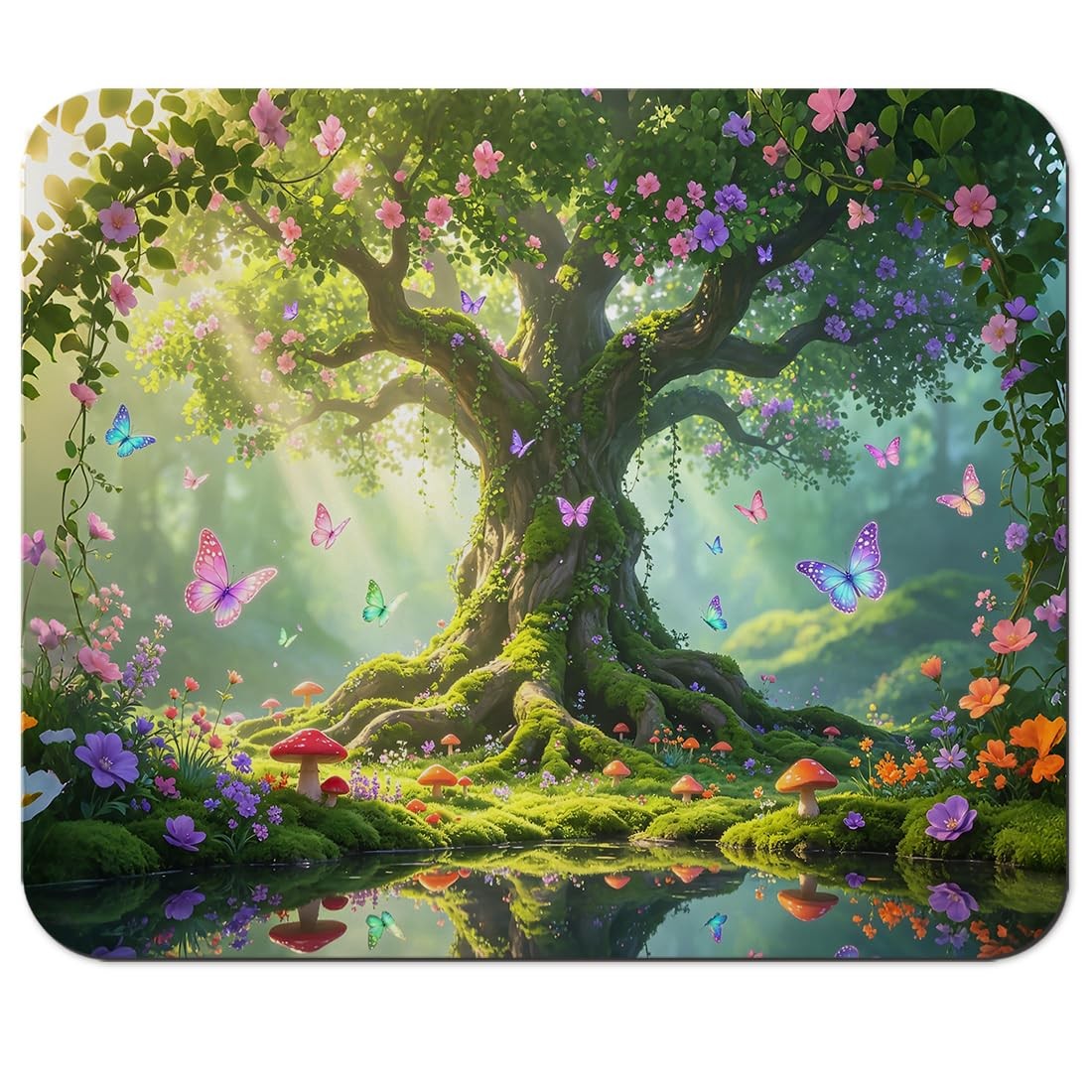 HAOSSUW Mouse Pad, Tree of Life 9.5x7.9