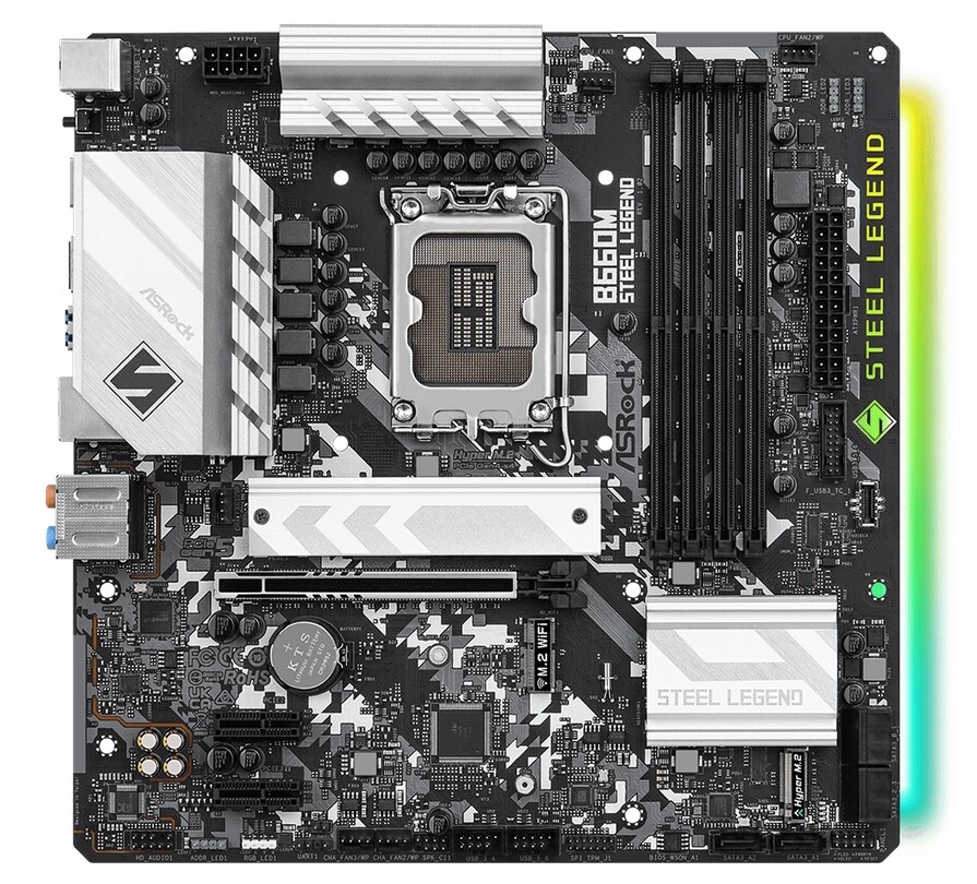 For ASRock B660M Steel Legend Desktop Motherboard DDR4 For Intel B660 LGA 1700