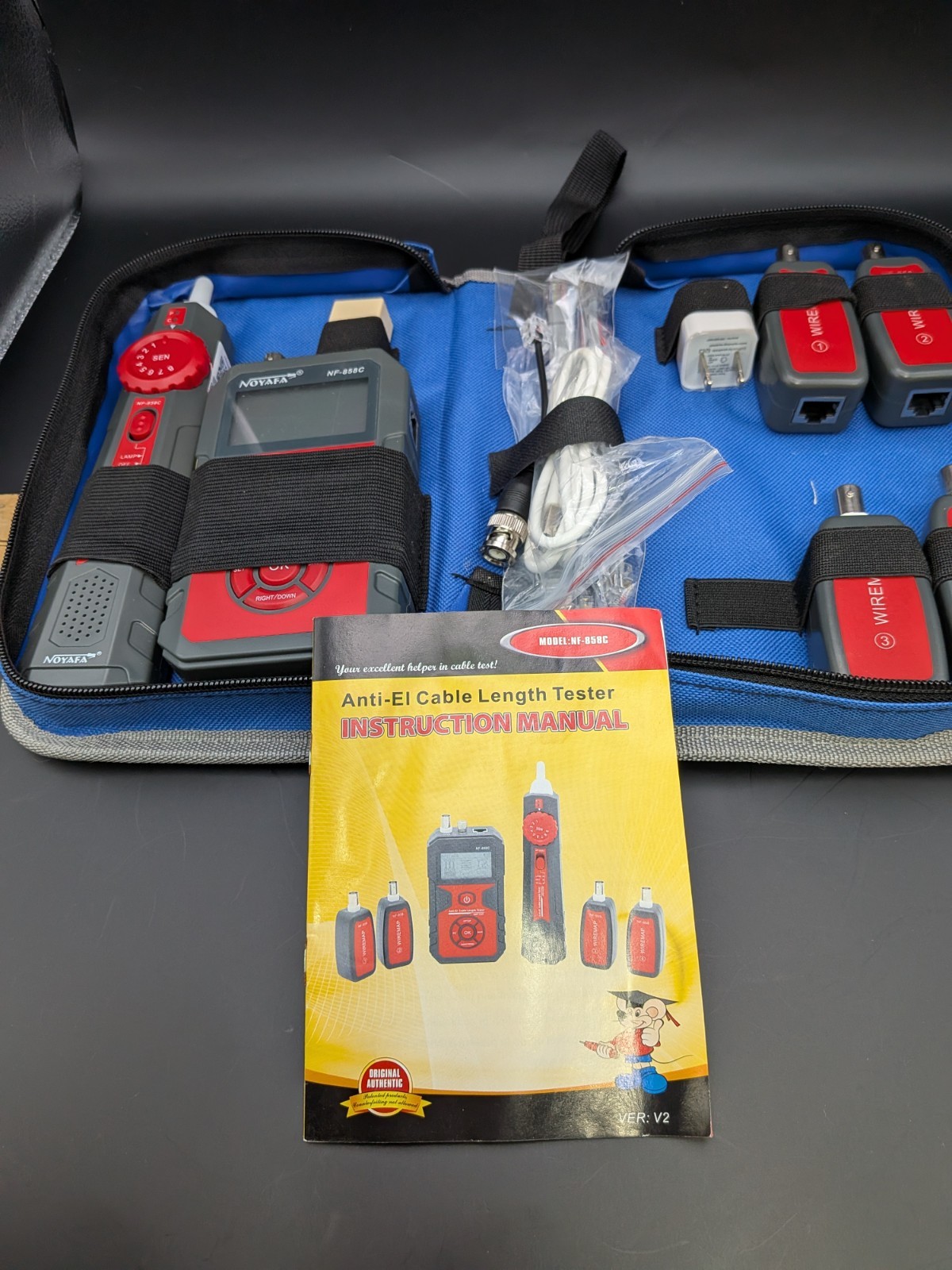 NOYAFA NF-858C Network Cable Tester Length Locator Kit - Unused / Untested AS-IS