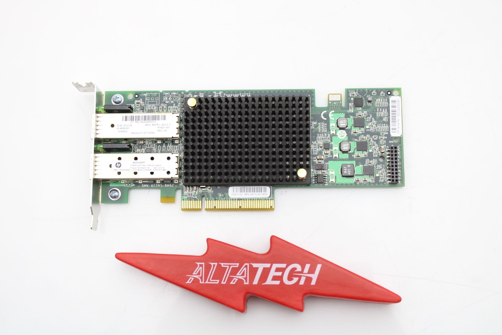 HP 614203-B21 NC552SFP 10G Dual Port SFP+ Ethernet Network Adapter