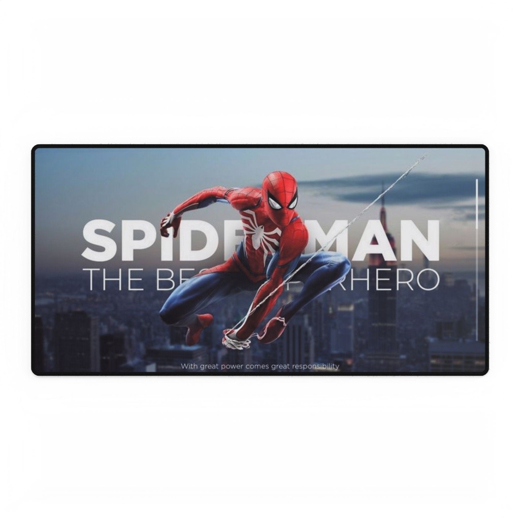 Spider-Man The Best Hero Cinematic Quote Mouse Pad Desk Mats