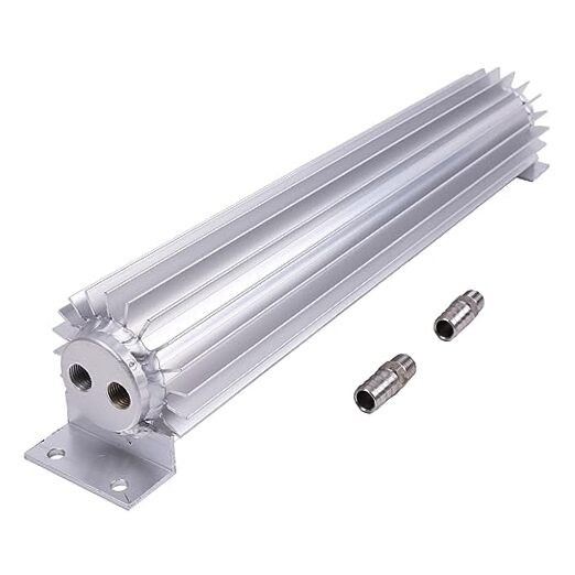 15" Aluminum Dual Pass Transmission Trans Oil Cooler - Finned Aluminum