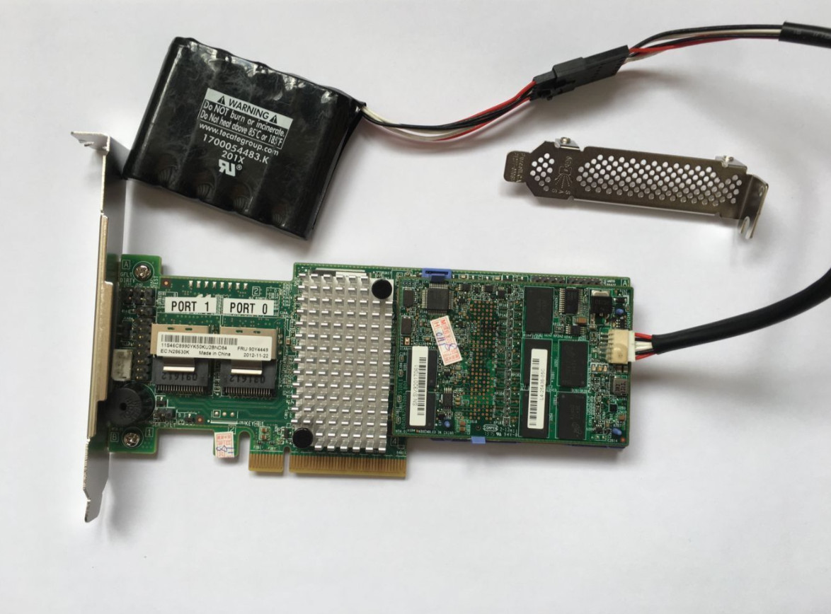 IBM M5110 8-Port 6Gb PCI-e SAS/SATA 1GB cache Controller RAID+LSI BBU09