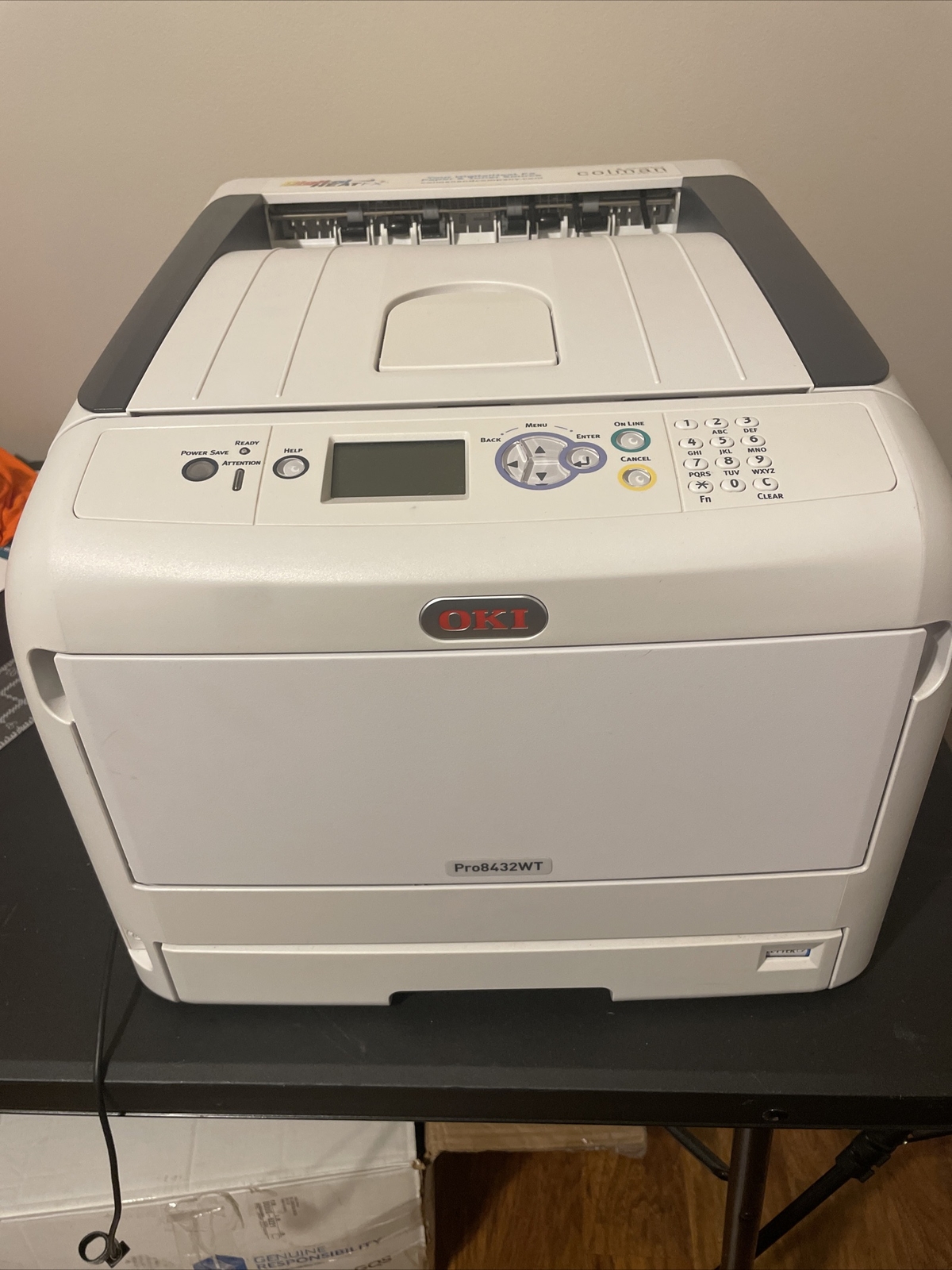 OKI Data Pro8432WT A3 CMY+white toner LED printer w/ TransferRIP and dongle