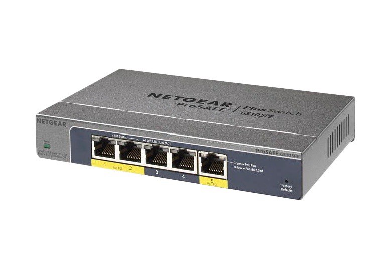 NETGEAR GS105PE-10000S ProSafe Business PoE Switch. New unused, Business & Home