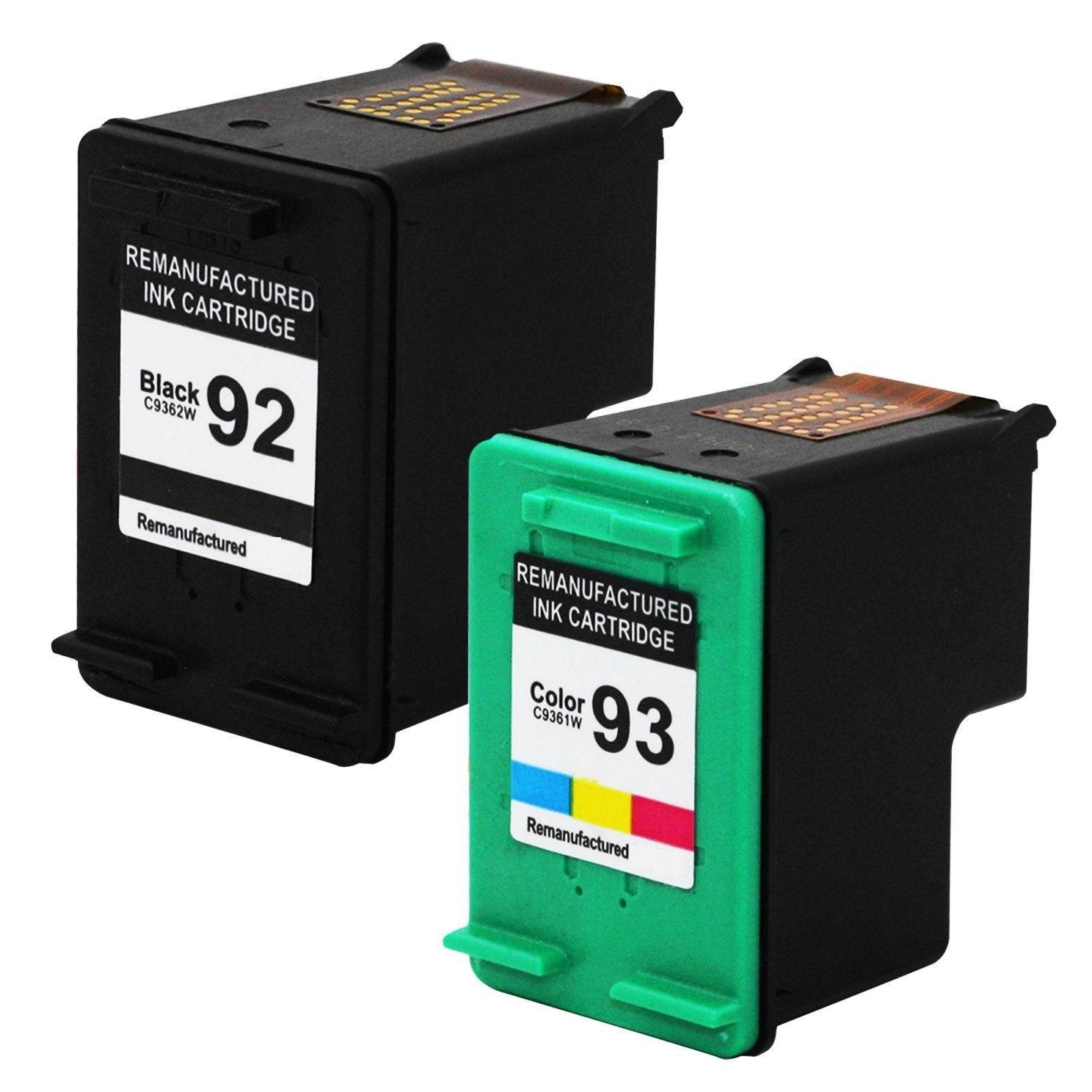 2 PK 92 93 Ink Cartridge For HP Photosmart C3135 C3140 C3150 C3180