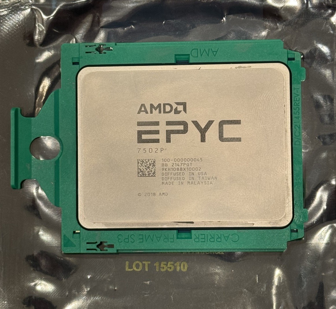 AMD EPYC 7502P 32C 2.5GHz 128M DDR4-3200 180W (Dell) (100-000000045)