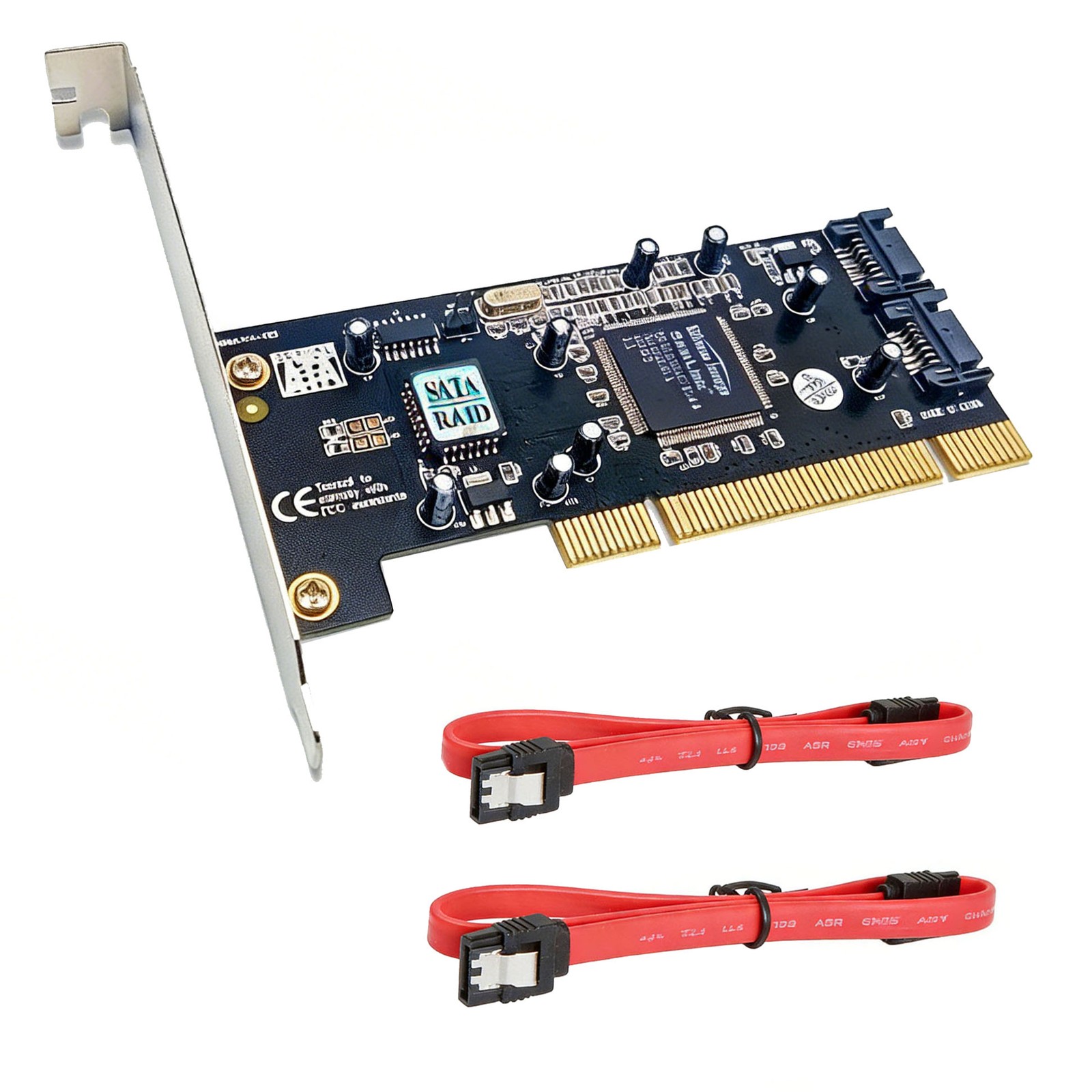 PCI to 2 Port SATA Serial ATA RAID Converter Card Sil3112 Chipset Adapter Card
