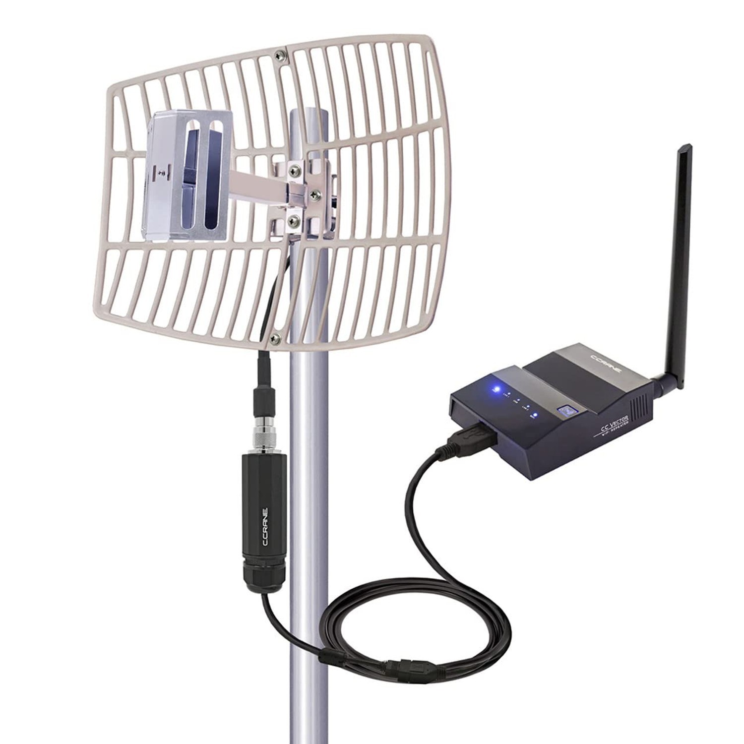 CC Vector Extended Long Range WiFi Receiver System - Works with All Devices -...