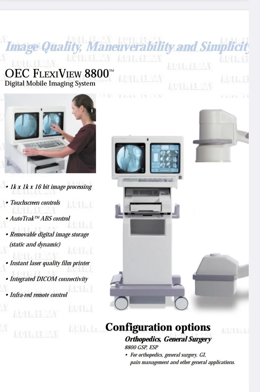 ge oec c-arm fluoroscopy carm ESP