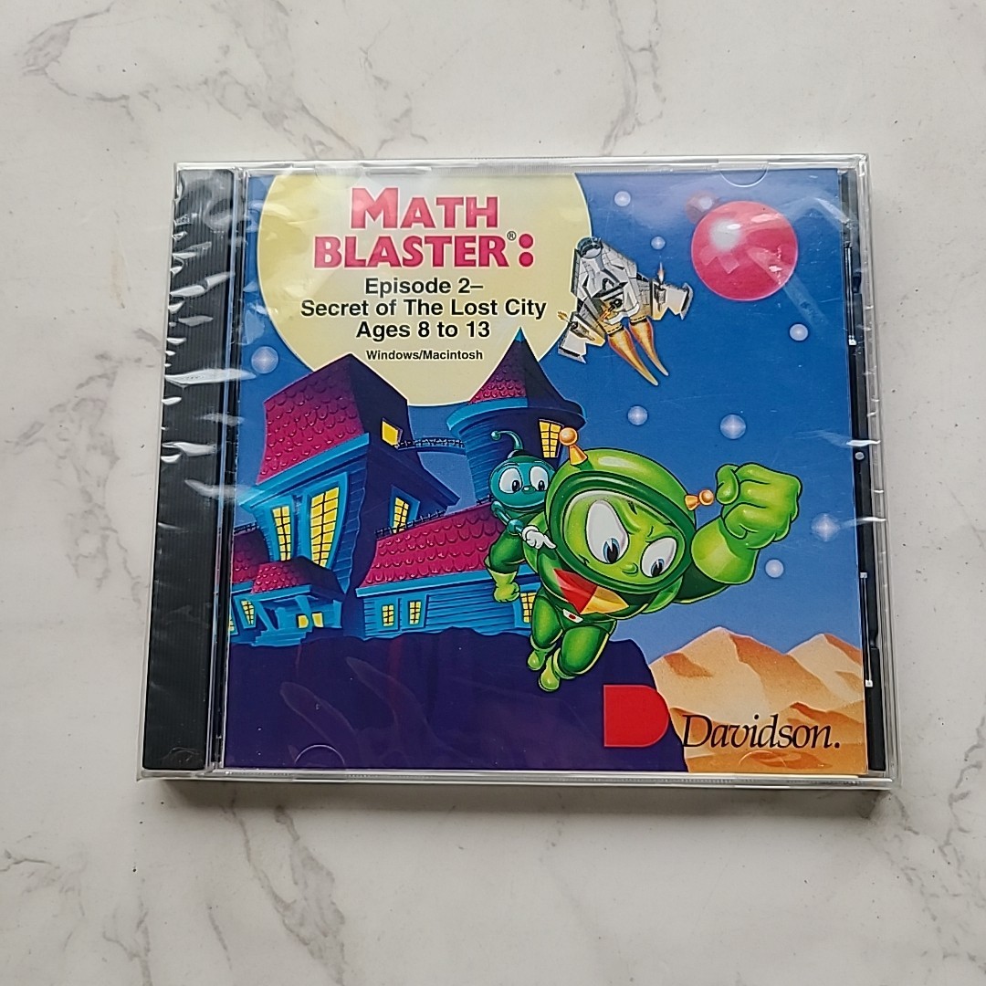 Math Blaster Episode 2 Secret of the Lost City PC windows Computer Learning Game