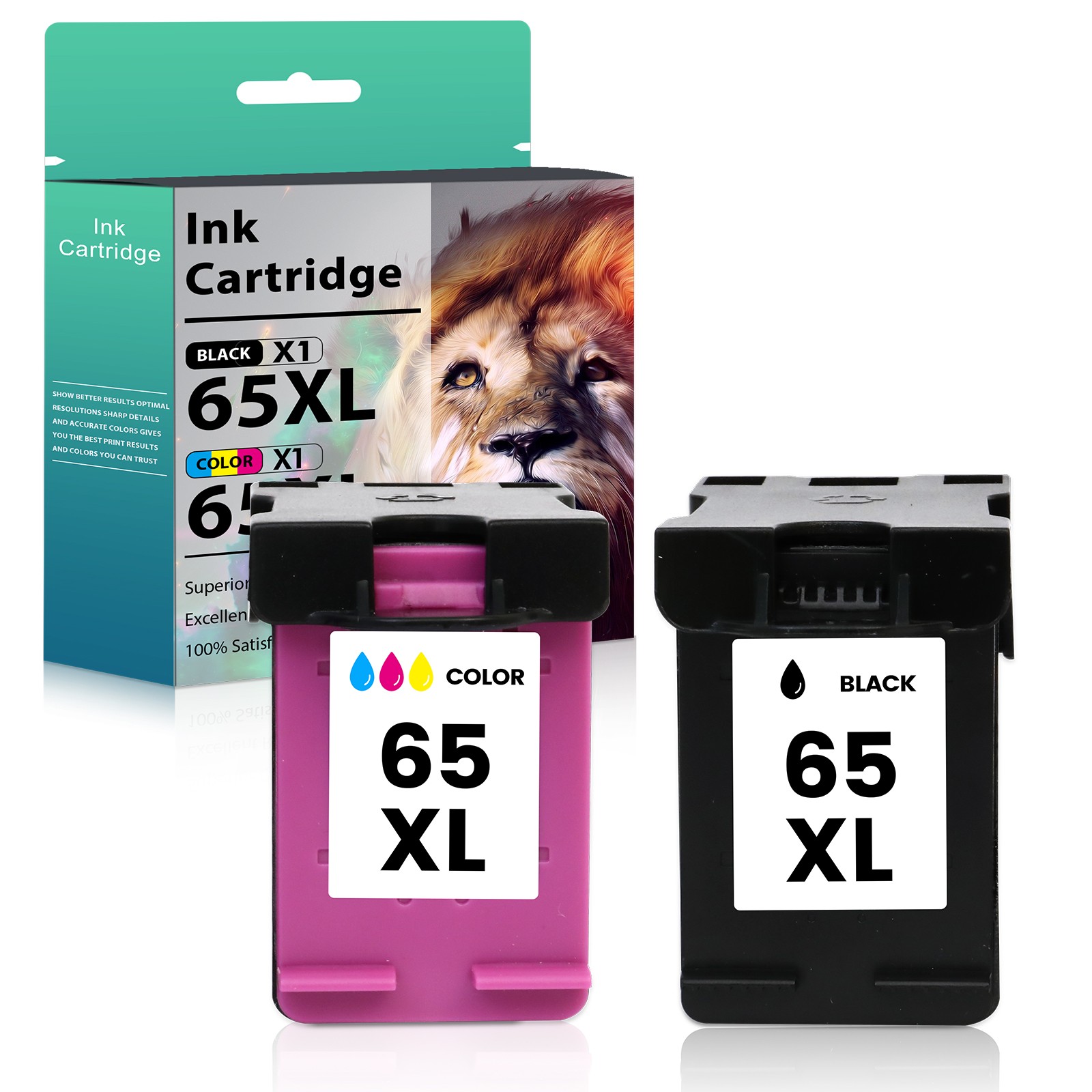 2PK 65XL Ink Cartridge For HP 65 XL DeskJet 3755 2600 All-in-One ENVY 5000 5055