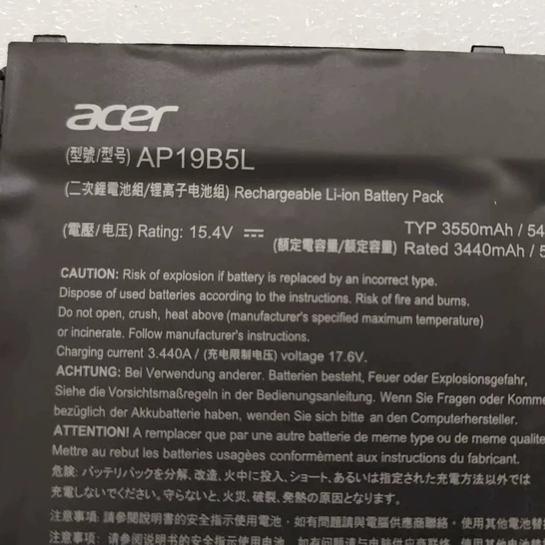 New Genuine AP19B5L Battery for Acer Aspire 5 A515-43 SF314-42 Vero AV15-51 