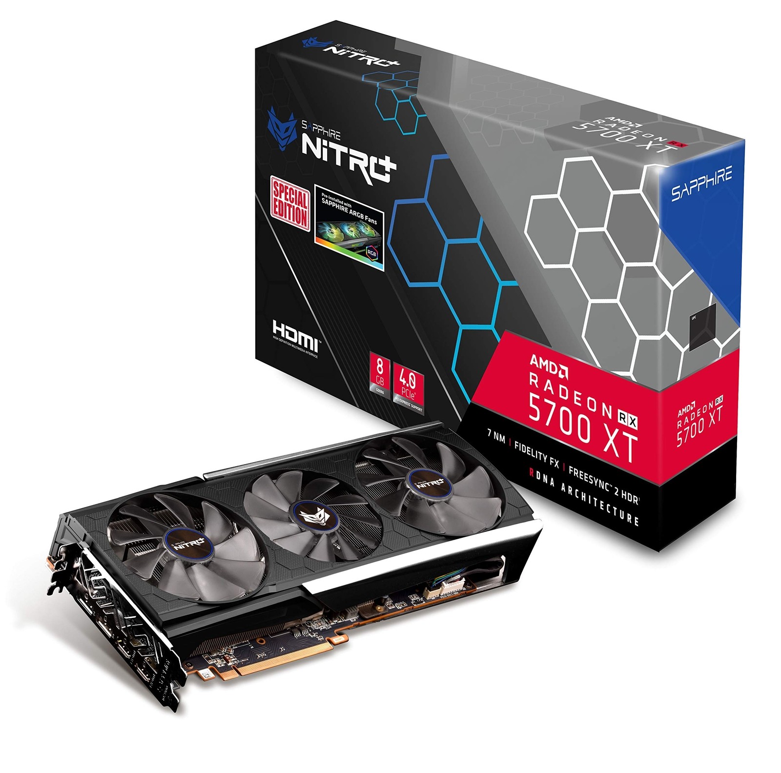 Sapphire NITRO+ Radeon RX 5700 XT 8GB GDDR6 Graphics Card 11293-05