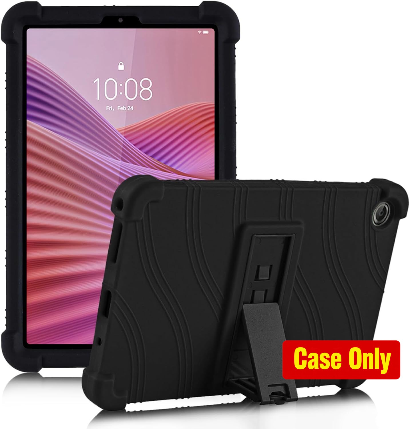 Soft Silicone Kids Case with Stand for Lenovo Tab One 8.7 2025, Shockproof Desig