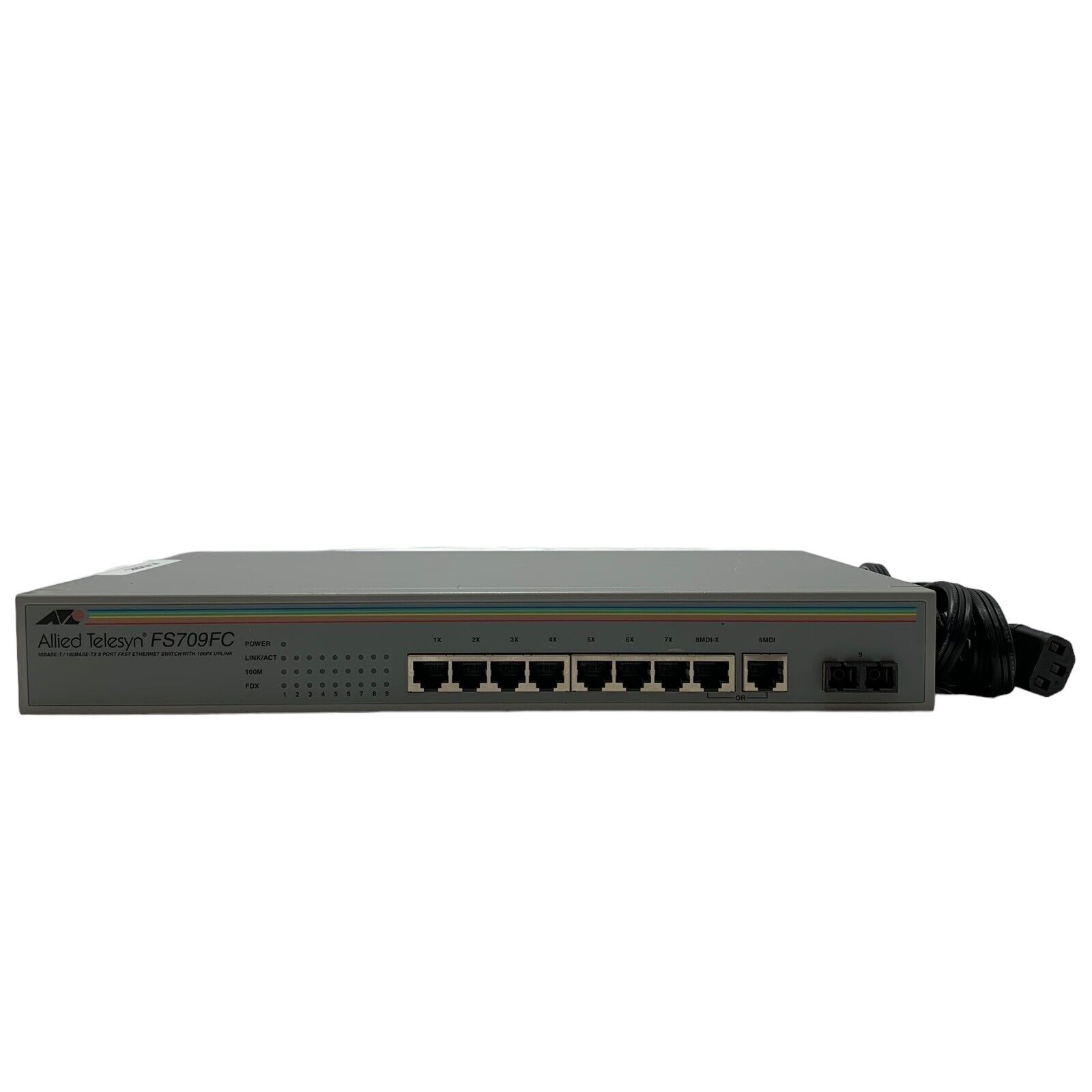 Allied Telesyn ATFS709FC 8 Port Fast Ethernet Switch