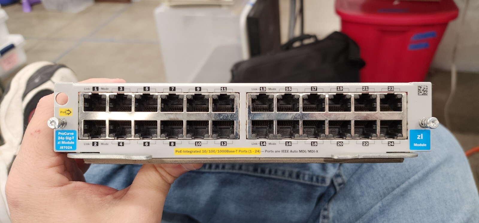 *Lot of 4* J8702A HP ProCurve 24 Port Gigabit PoE Network zl Switch Modules
