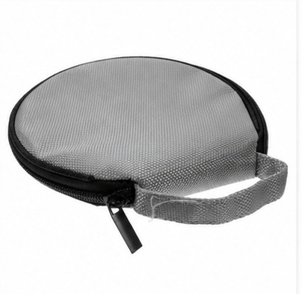 Reusable Oxford Cloth Car Cd Storage Case Zippered Grey Organizer