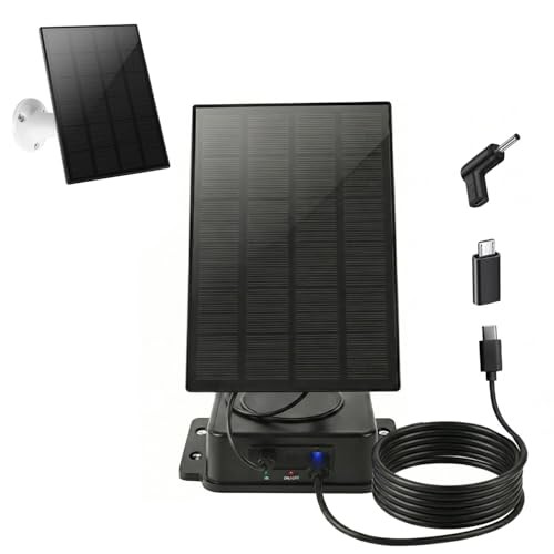 Solar Panel for Ring Camera - 5W Solar Charger with Power Pack Compatible with
