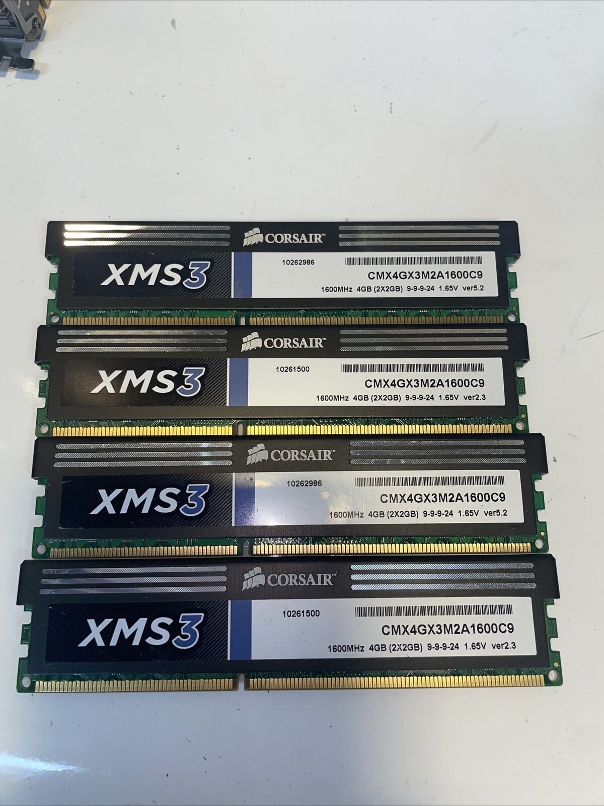 4X2GB CORSAIR CMX4GX3M2A1600C9 XMS3 MEMORY MODULE PC3
