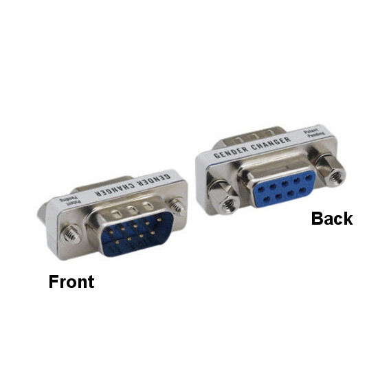 Kentek Mini DB9 9Pin Male/Female Serial AT Modem Adapter RS-232 Straight Through