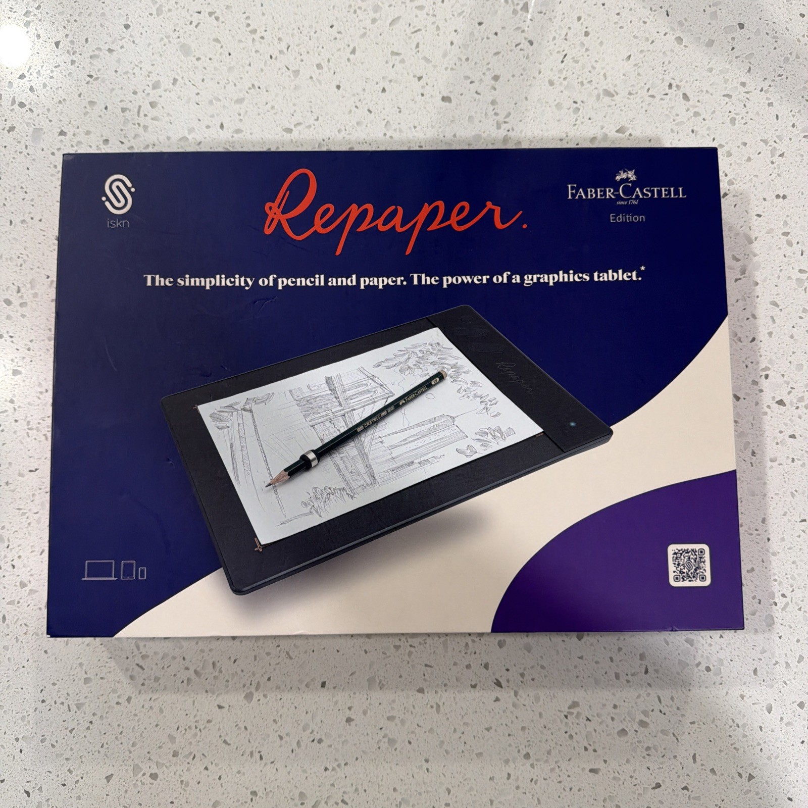 iskn Repaper Graphical Tablet Set w/ A5 Sketchbook Limited Edition Faber-Castell