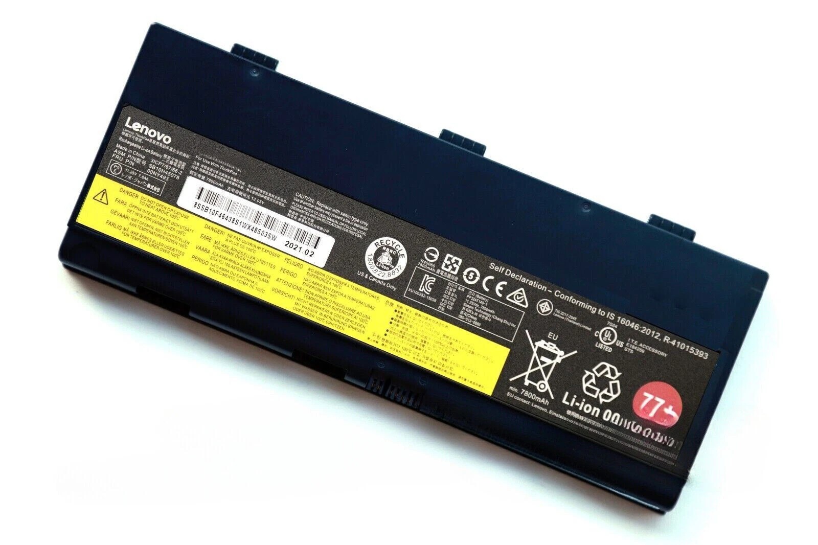 77+ Genuine Battery 00NY492 00NY493 for ThinkPad P50 P51 P52 00NY490 00NY491