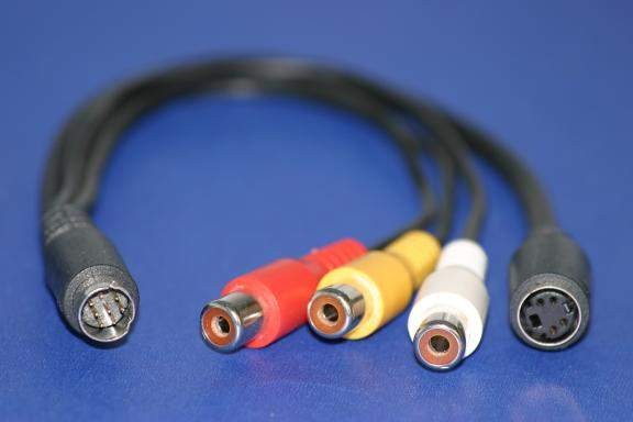 ATI All in Wonder MiniDin8 to 4 Head Video Cable AV