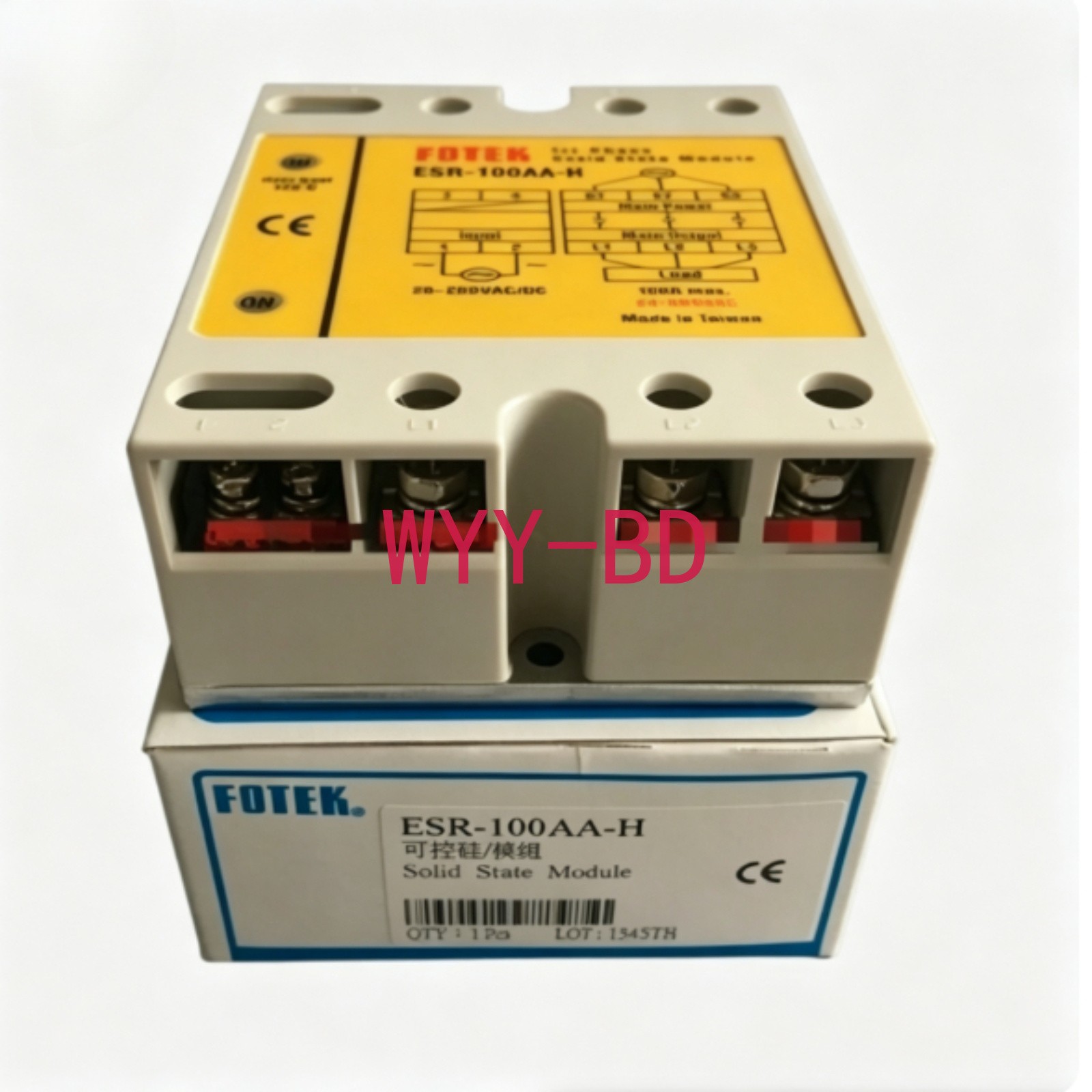 1PCS NEW FOR FOTEK ESR-100AA-H 24-550VAC 20-265-VAC/DC 100A Solid state relay