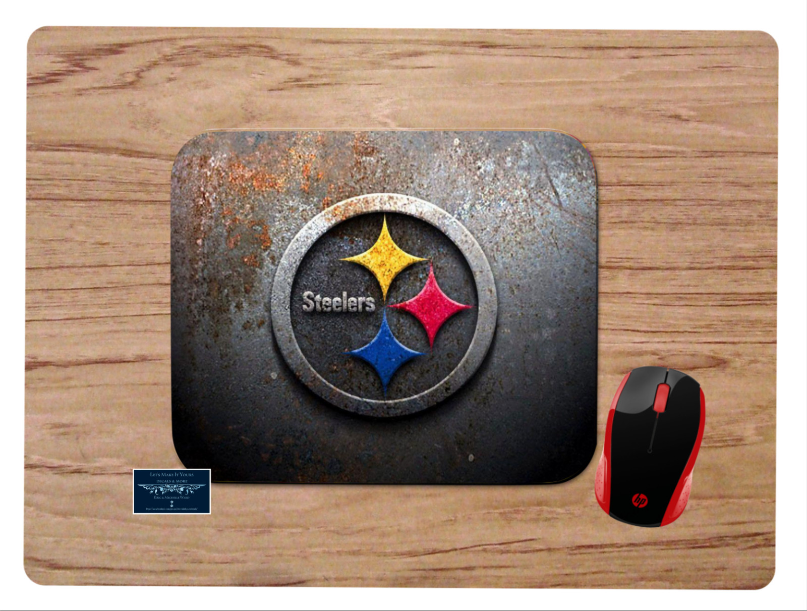 PITTSBURGH STEELERS AMERICAN FOOTBALL TEAM CUSTOM MOUSE PAD DESK MAT USA NFL D2
