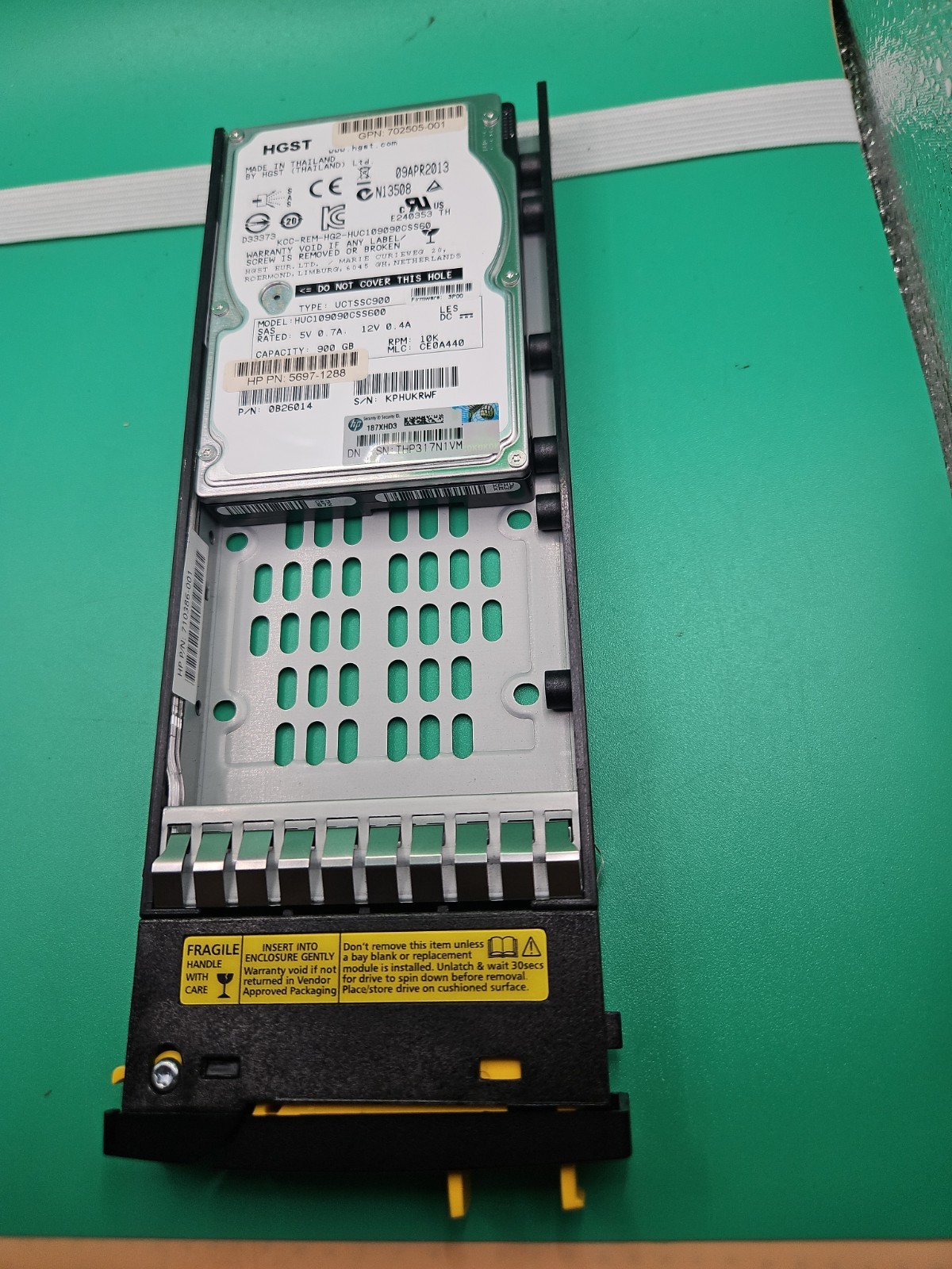 HP 3PAR M6710 QR496A 697389-001 900GB 6G 10K 2.5" SAS HARD DRIVE 702505-001 usa