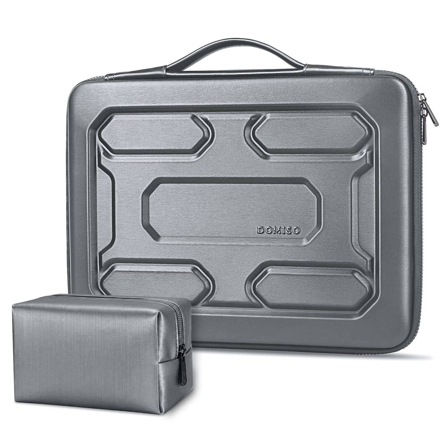 DOMISO Laptop Hard Case 17-17.3 inch Waterproof 17.3 inch, Dark Grey