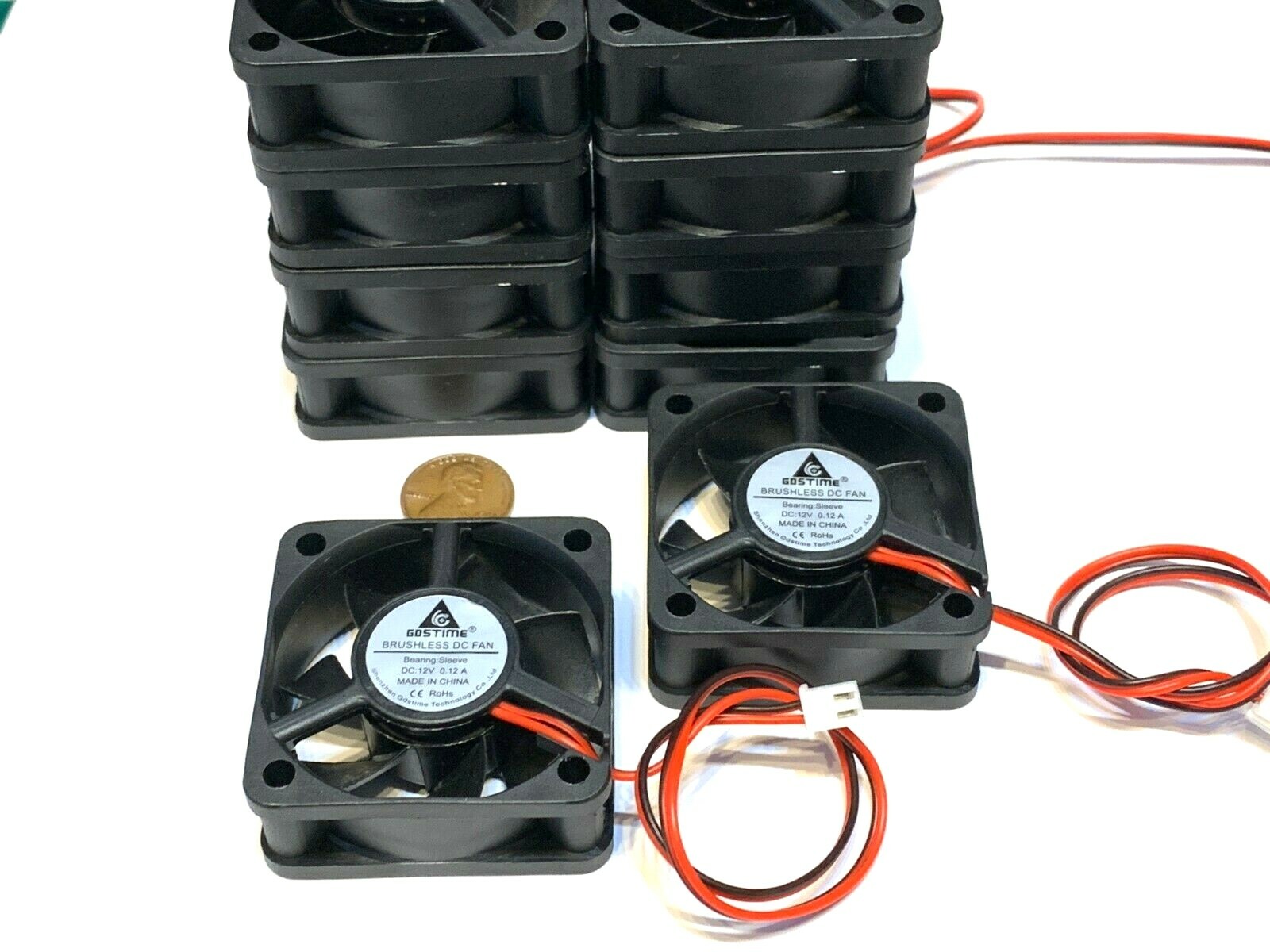 10 Pieces GDStime 12v exhaust computer 3d printer 2pin brushless case 50mm