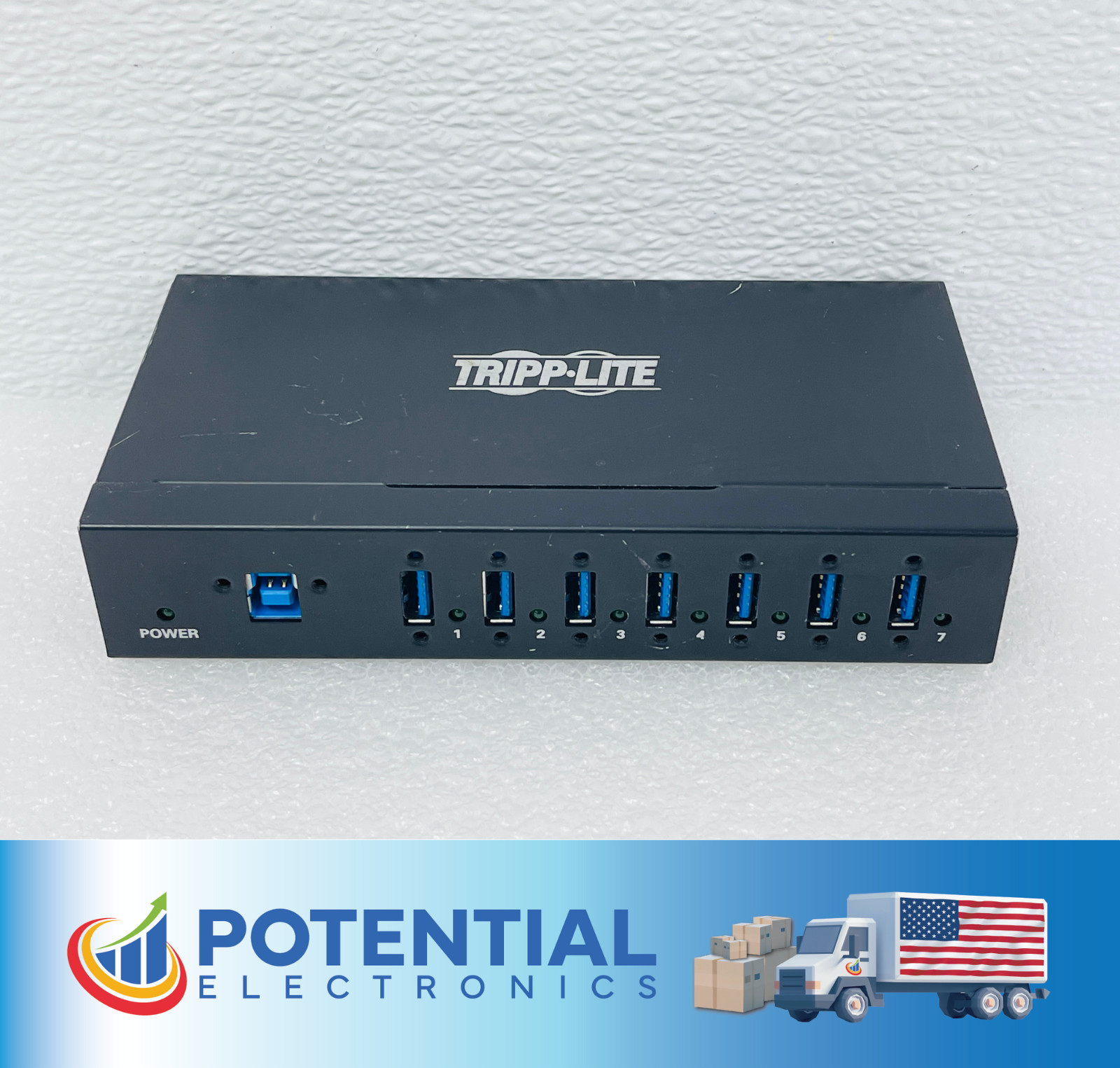 Tripp Lite U360-007-IND 7-Port Industrial USB-A 3.0 SuperSpeed Hub (Unit Only)