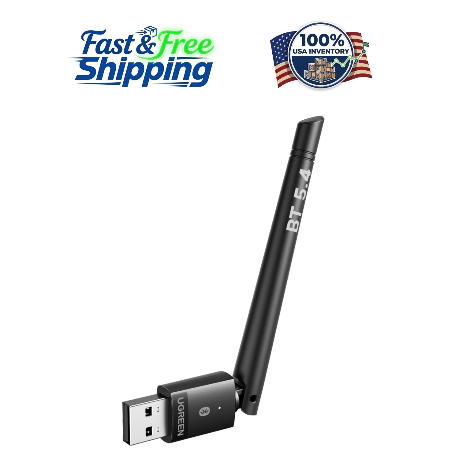 Versatile Bluetooth 5.4 Long Range Dongle for PCs – Connect Multiple Devices