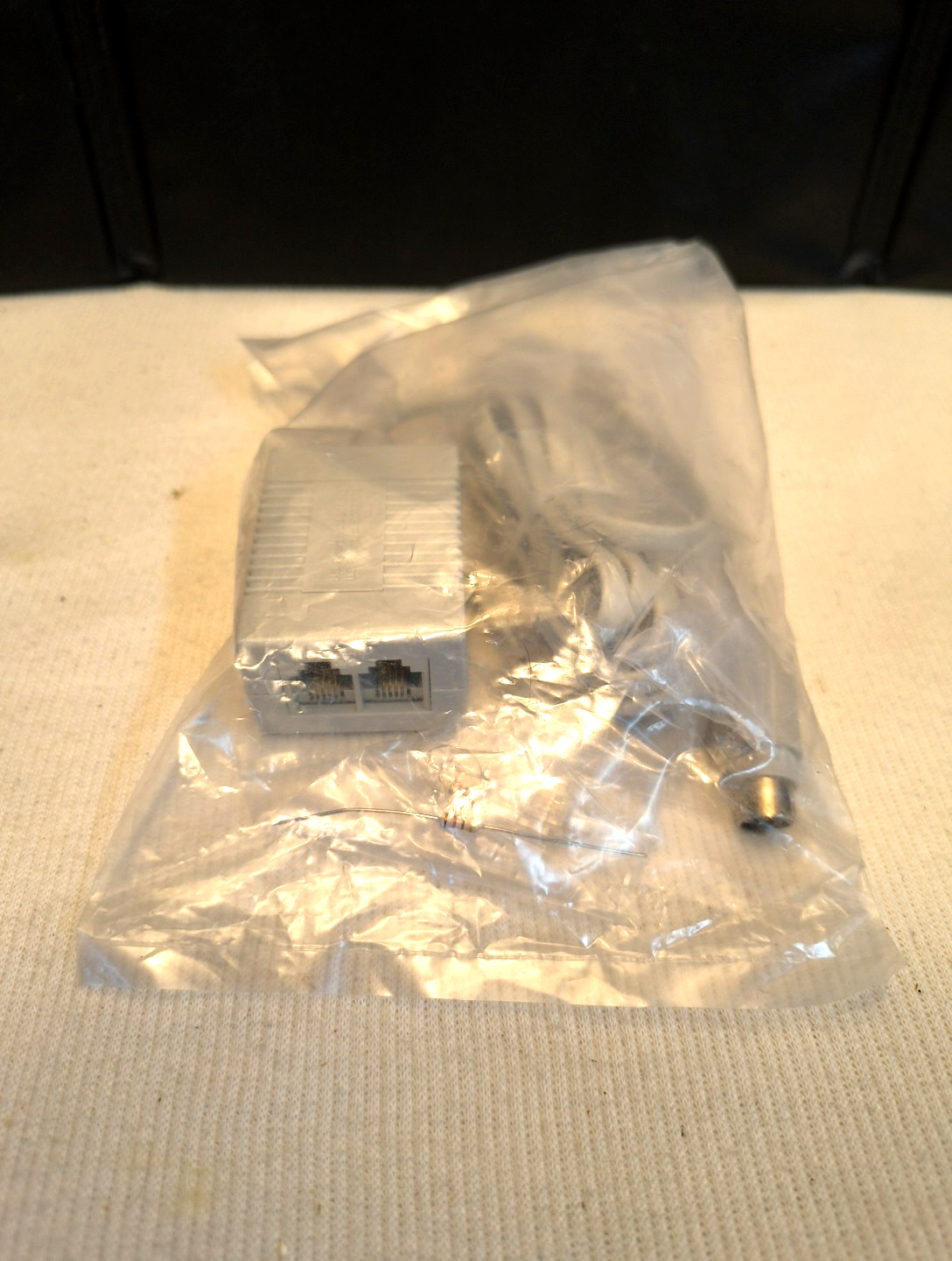 Vintage NOS Appletalk Apple Macintosh Mini-DIN 8 to Dual RJ11 Network Printer