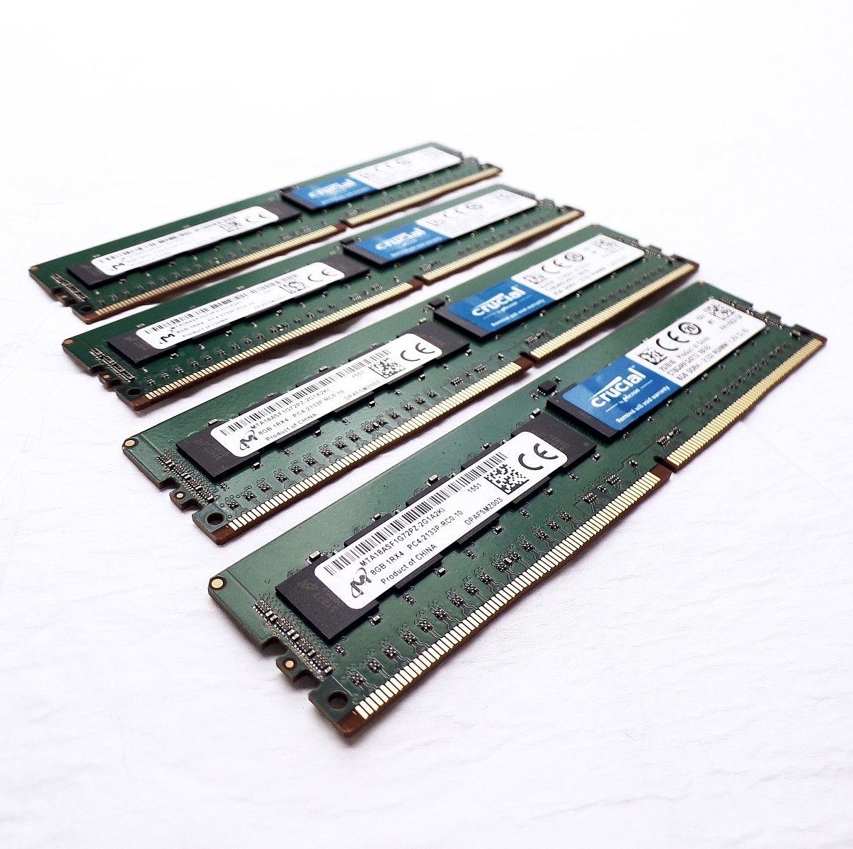 32GB KIT - ( 4 ) x 8GB MICRON PC4-17000 (DDR4-2133) SERVER RAM MTA18ASF1G72PZ