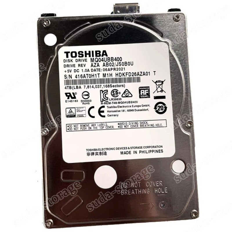1PCS New Toshiba 4TB MQ04UBB400 2.5" USB 3.0 Portable External HDD Hard Disk Dr