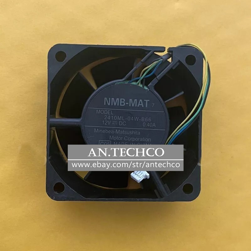 For NMB 2410ML-04W-B66 6025 12V 0.4A 6CM 4-wire chassis cooling fan