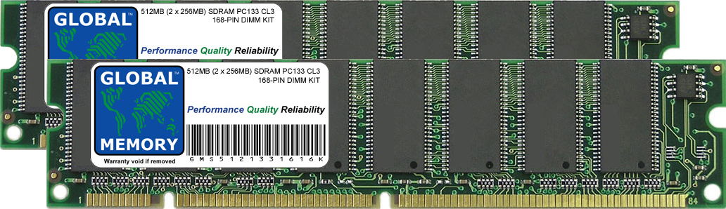 512MB (2 x 256MB) SDRAM PC133 168-PIN YAMAHA MOTIF ES6 / ES7 / ES8 RAM KIT