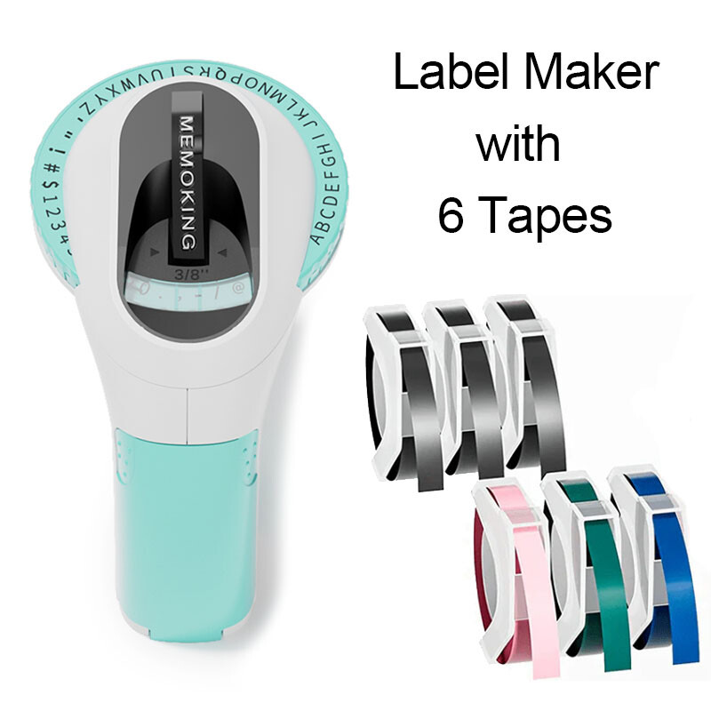 Phomemo Embossing Label Maker with 6 Label Tapes | Organizer Xpress, Pro Label