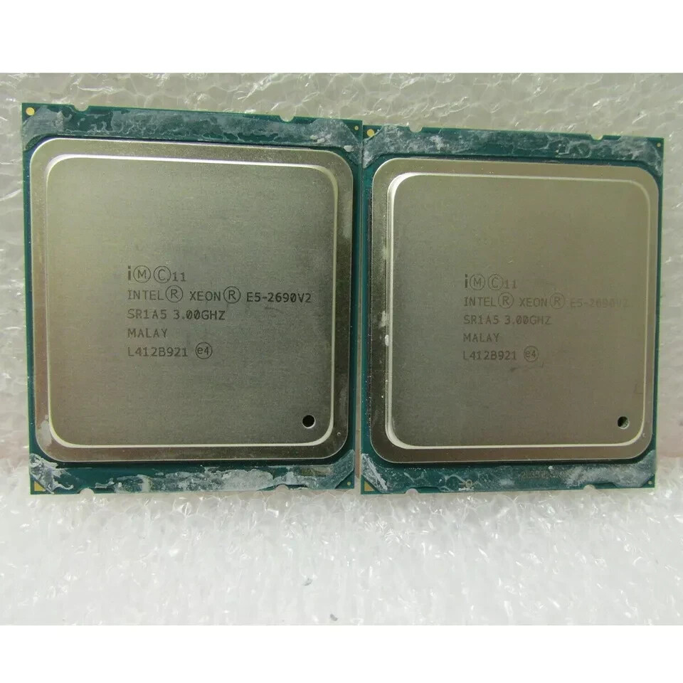 2PCS Matched pair Intel Xeon E5-2690 V2 E5-2690V2 SR1A5 3.0GHz 10-Core LGA2011