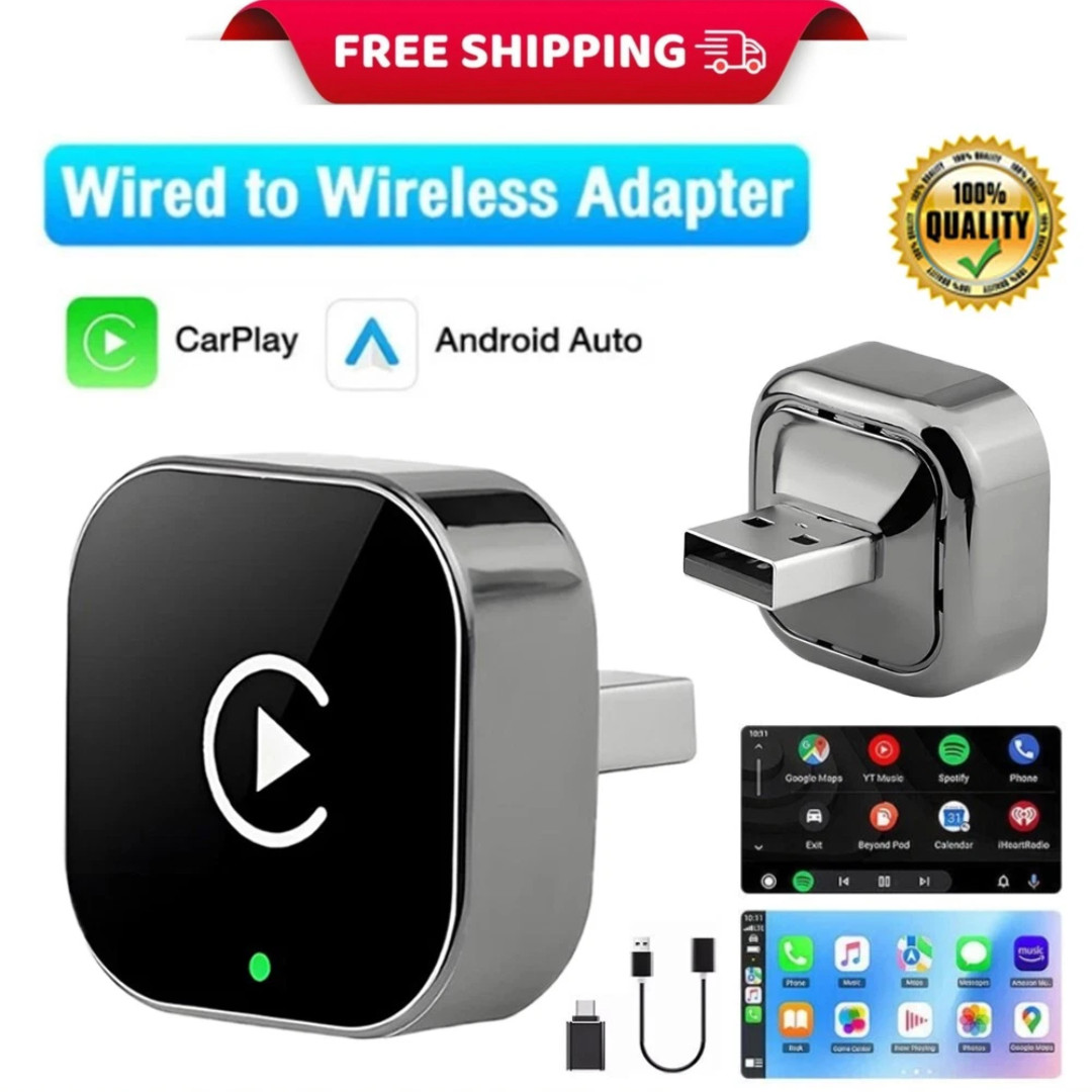2026 USB Wireless CarPlay Adapter For iPhone Apple Wireless Dongle Plug ＆ Play