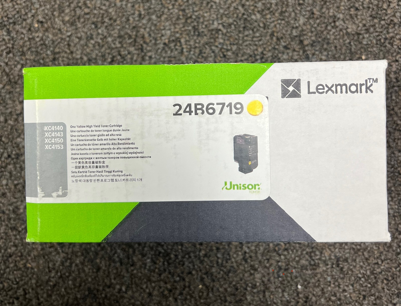 Genuine Lexmark 24B6719 Yellow Toner Cartridge XC4140 XC4143 XC4150 XC4153 (NEW)