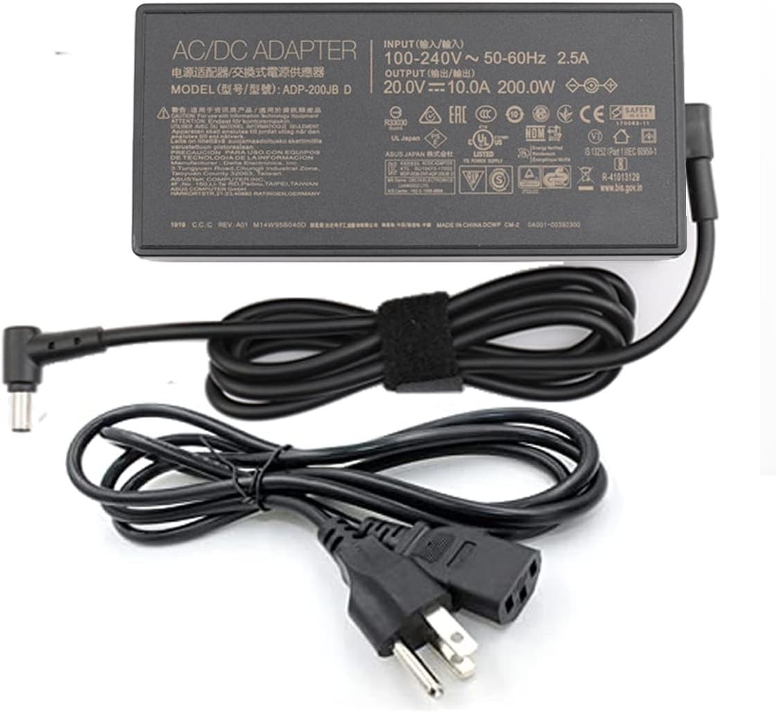 20V 10A 200W AC Adapter Charger ADP-200JB D for ASUS ROG Zephyrus G15 New