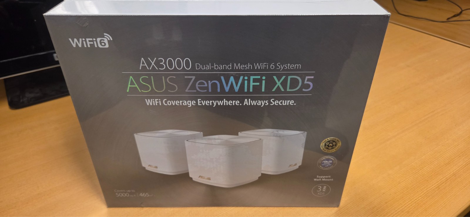ASUS ZenWiFi XD5 AX3000 Mesh WiFi 6 System Dual-Band 3 Pack White - New Sealed
