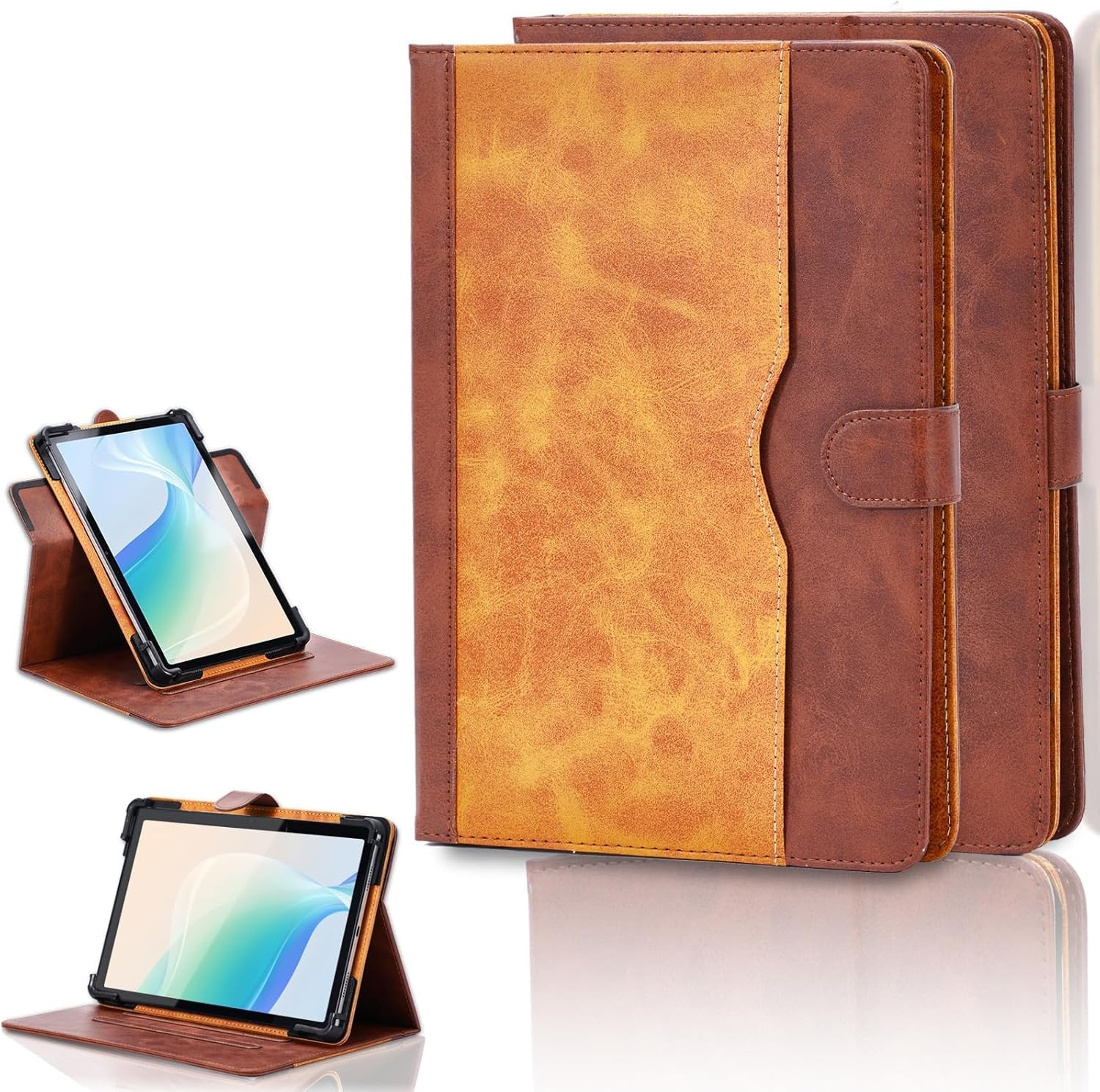 Case for Lenovo Tab One 8.7-inch Tablet Case 360 Degree Rotation PU Leather Cove