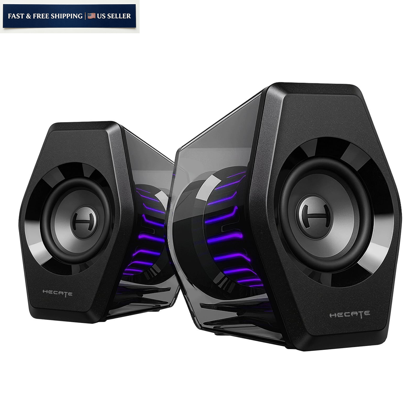 Edifier G2000 Pro 64W Desktop 2.0 Computer Gaming Speakers for PC Black