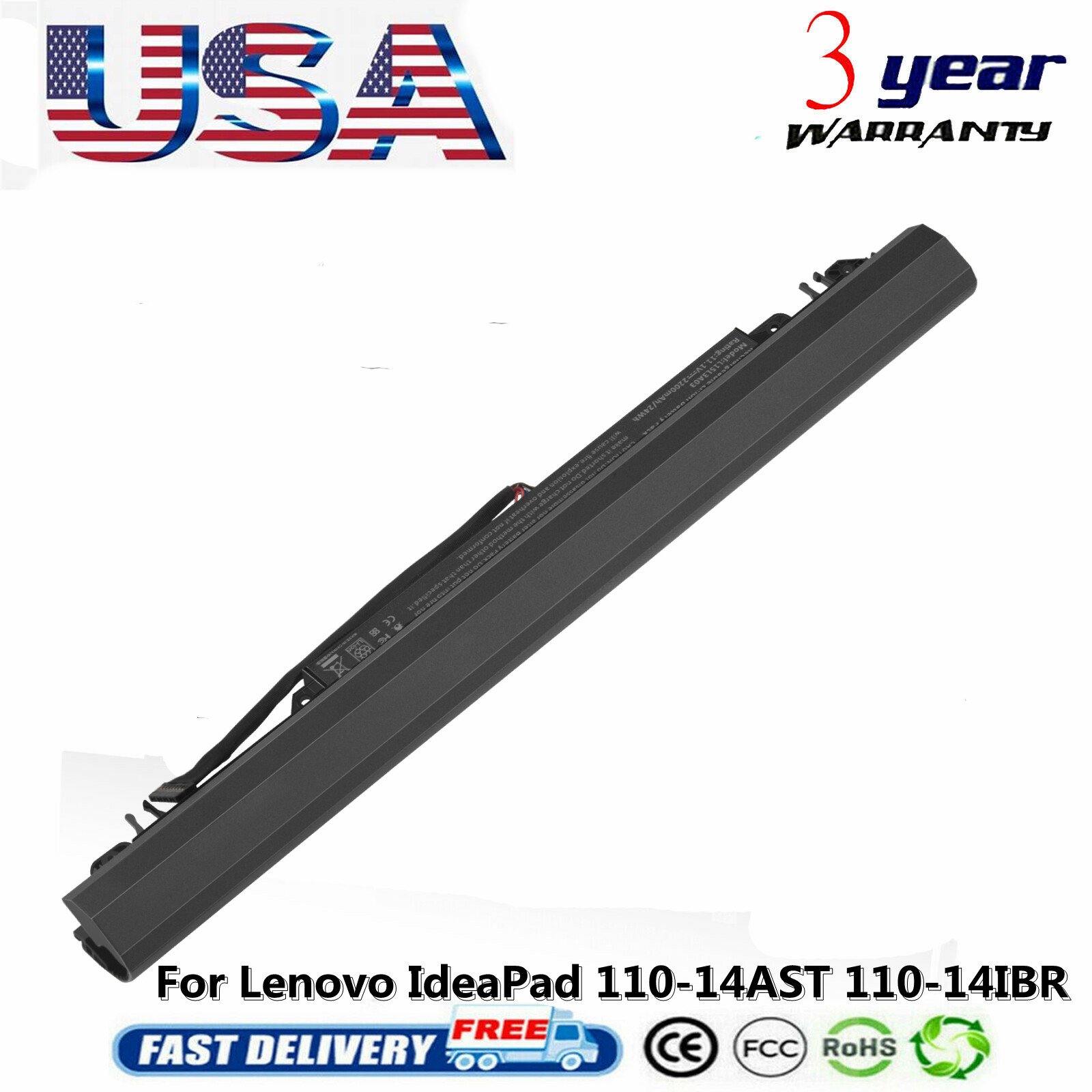Battery for Lenovo IdeaPad 110-14AST 110-14IBR 110-15ACL 110-15AST 110-15IBR