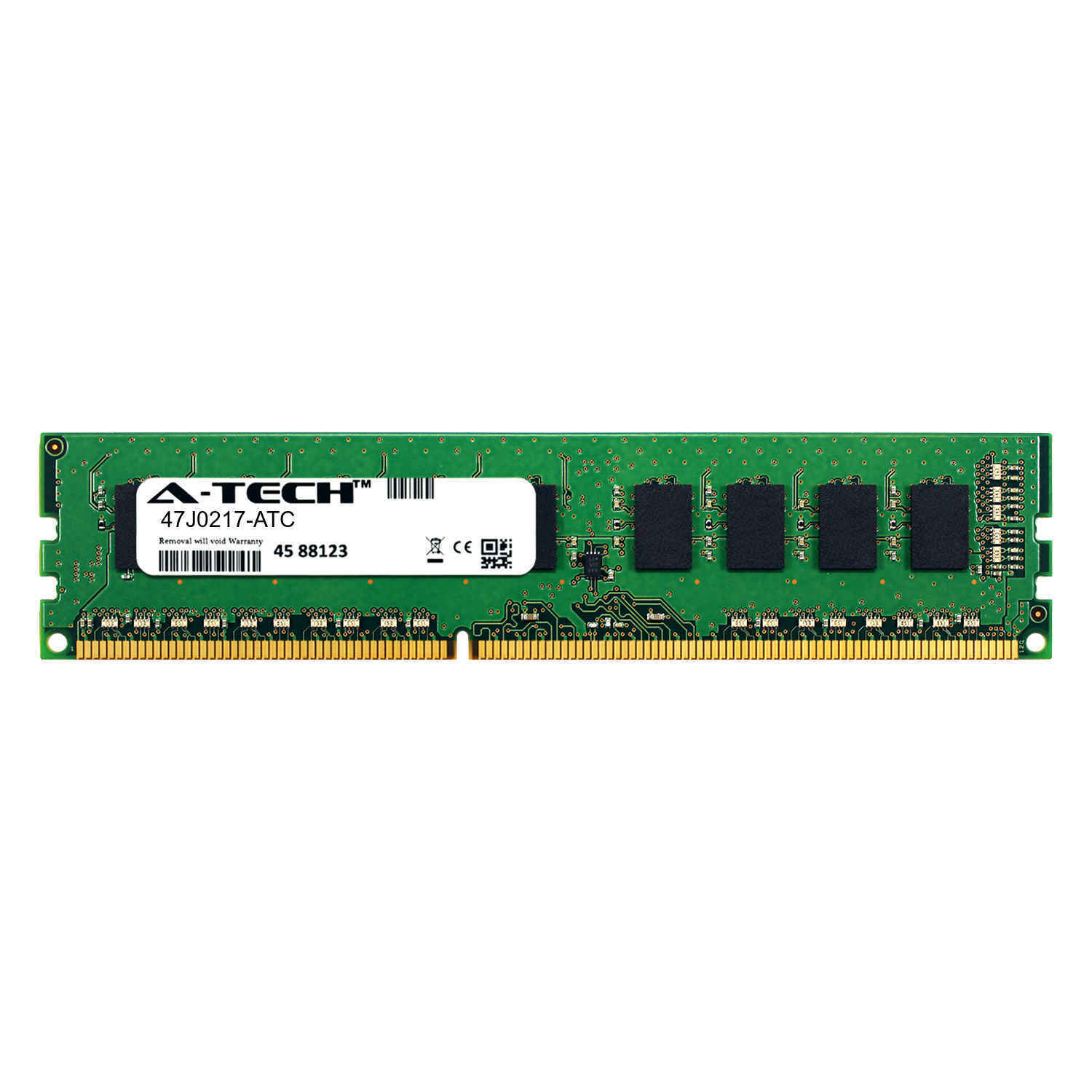 8GB DDR3 PC3-12800E 1600MHz ECC UDIMM (IBM 47J0217 Equivalent) Server Memory RAM